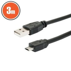 ADATKÁBEL USB / MICRO USB 2.0 / 3m 20327