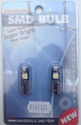 CANBUS SMD BULB 3SND LED FEHÉR T10 BEDUGÓS 12V