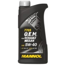 MANNOL OEM RENAULT 5W40 1L NISSAN SN/CF,A3/B4